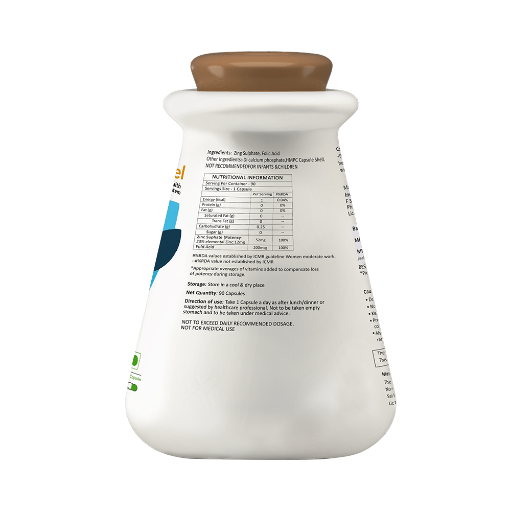 MyFitFuel Zinc + Folic Acid Capsule - Image 2