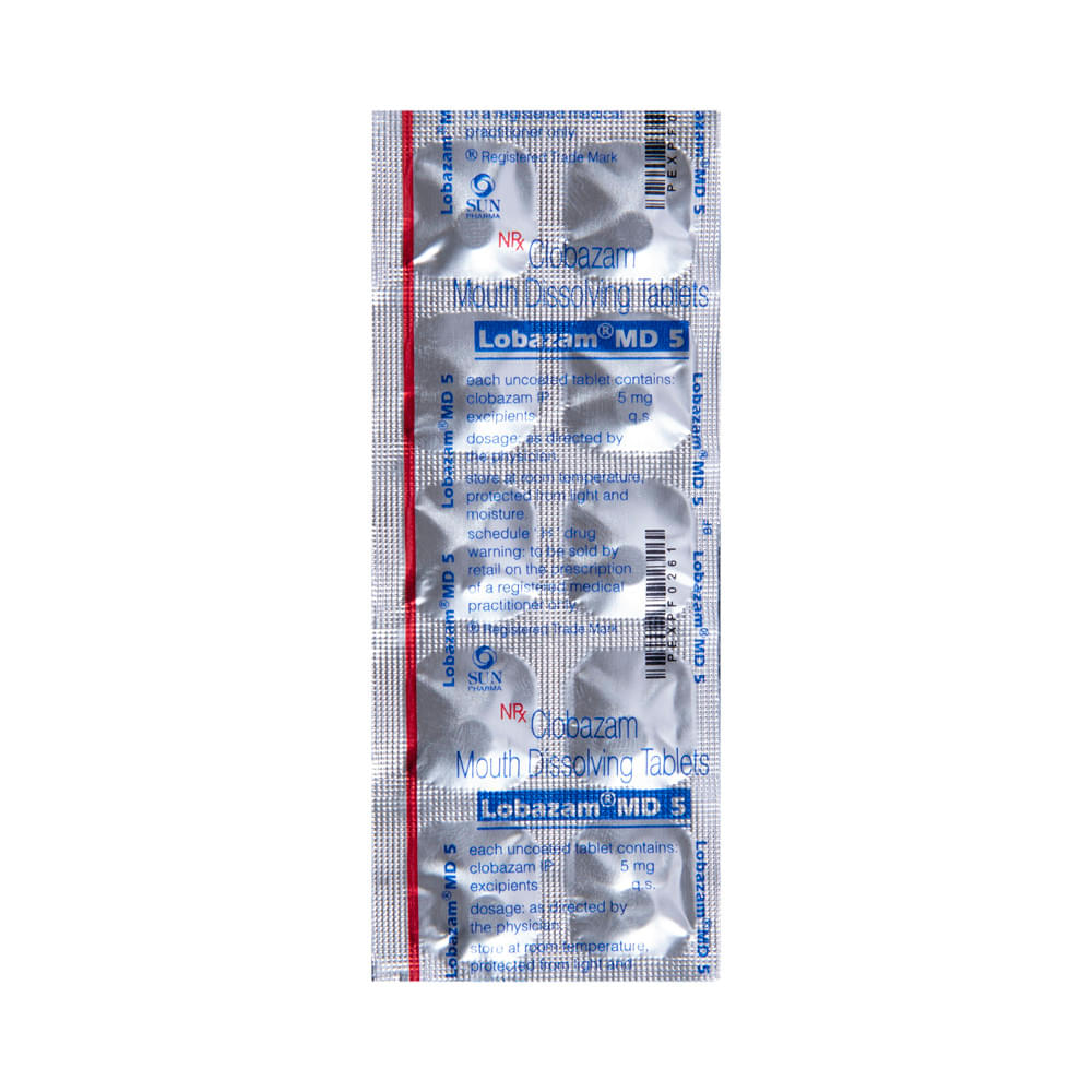 Lobazam MD 5 Tablet - Image 4
