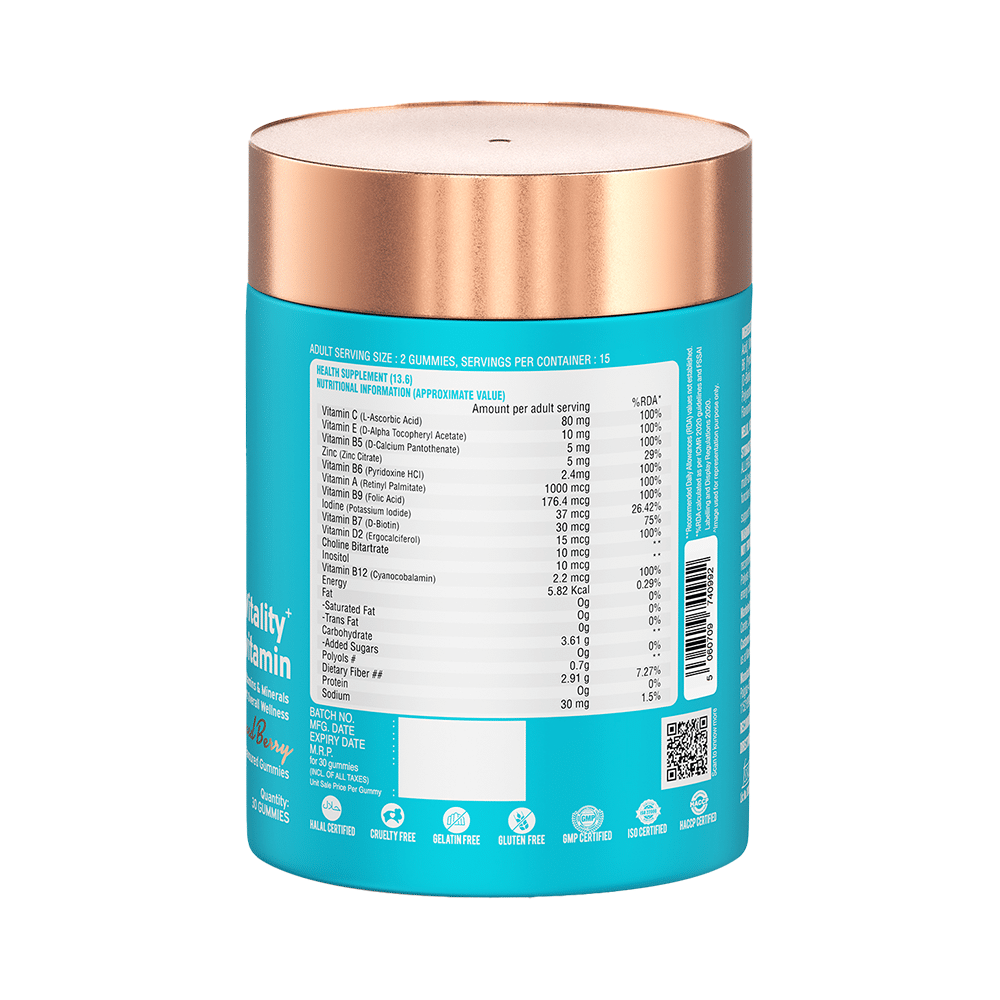 Nutriburst Health & Vitality Multivitamin Mixed Berry - Image 2