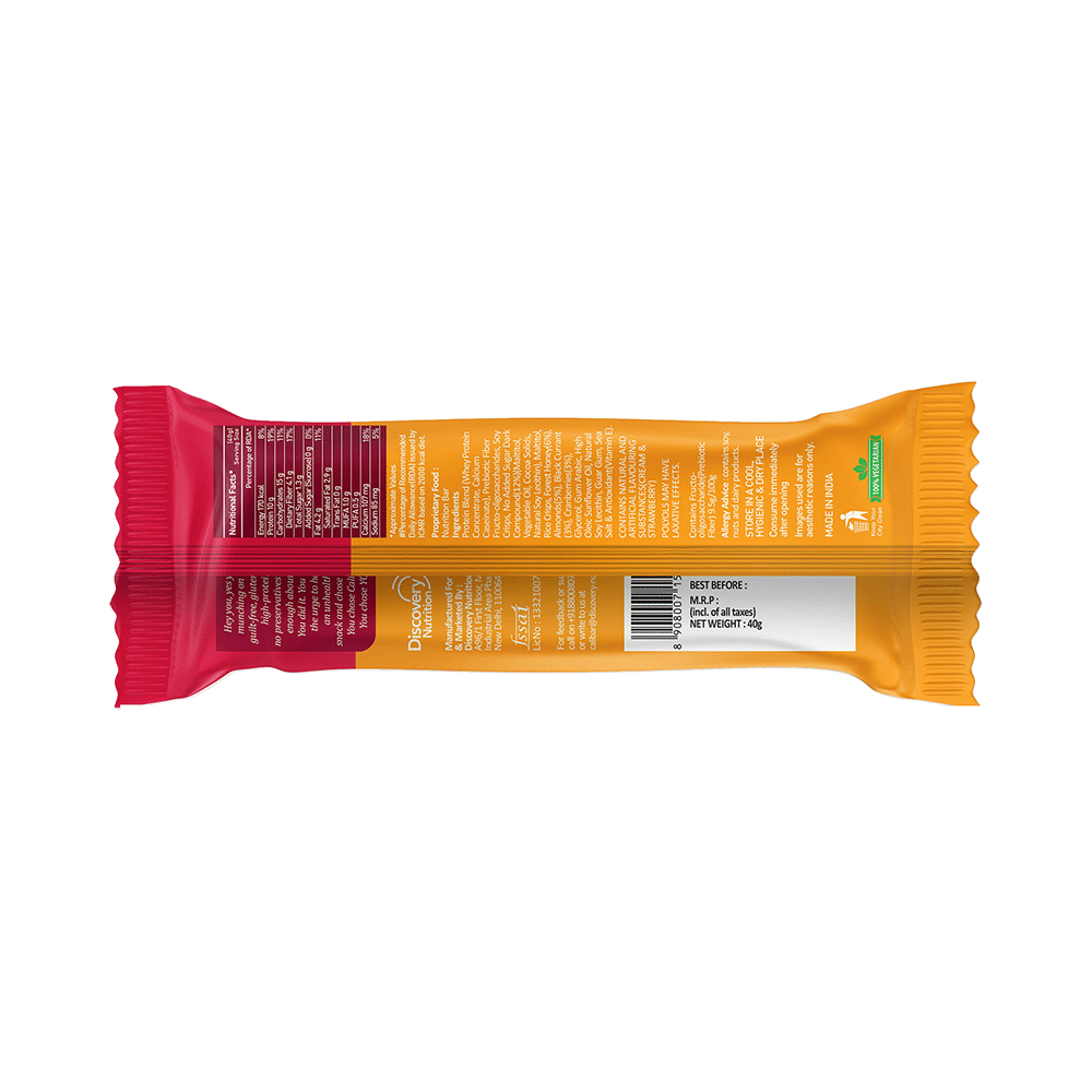 CaliBar Protein Crispy Bar (40gm Each) Berry Almond - Image 4
