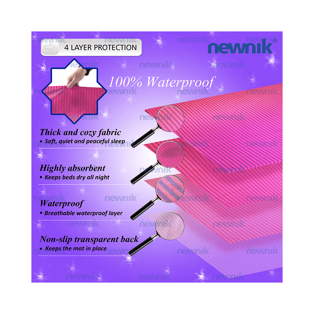 Newnik Cozymat Stripy Soft (Broad Stripes) (Size: 50cm X 70cm) Small Lavender - Image 6