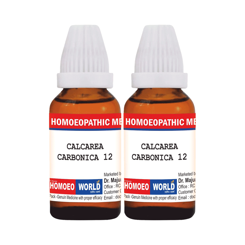 Dr. Majumder Homeo World Calcarea Carbonica Dilution (30ml Each) 12 CH - Image 1