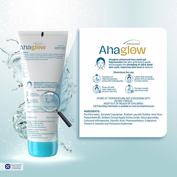 Ahaglow Advanced Skin Rejuvenating Face Wash Gel - Image 2