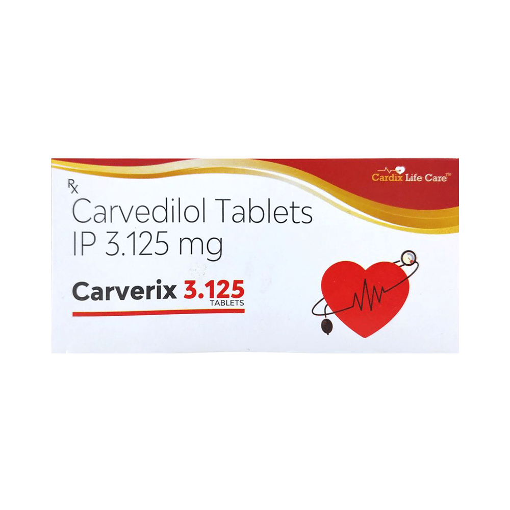 Carverix 3.125mg Tablet - Image 1