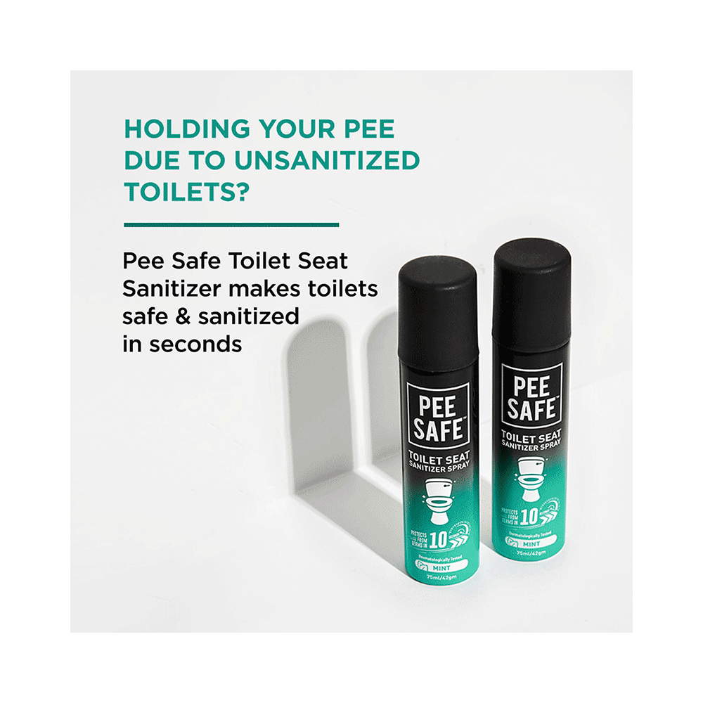 Pee Safe Toilet Seat Sanitizer Spray Mint - Image 4