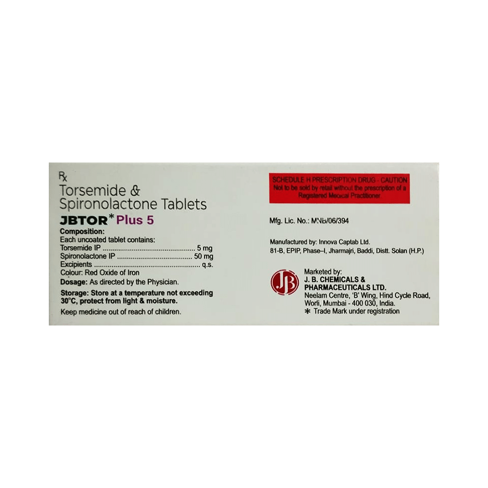 Jbtor Plus 50mg/5mg Tablet - Image 2
