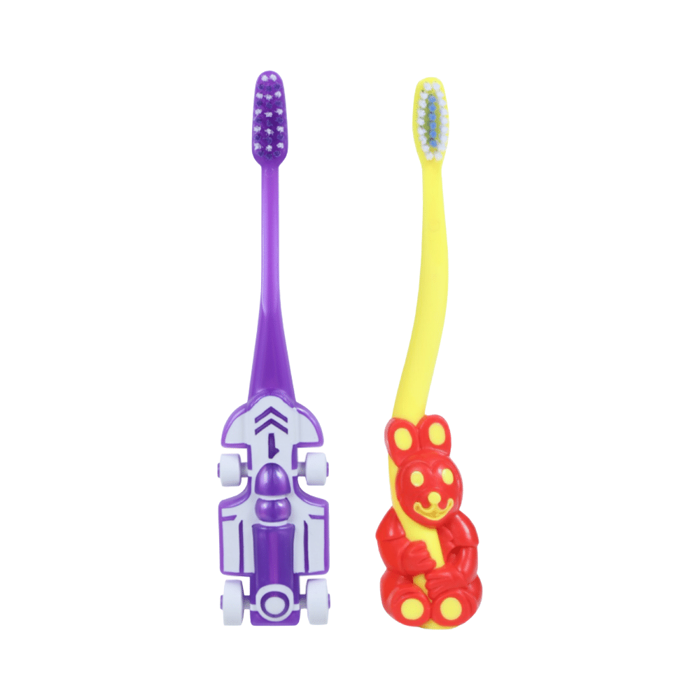 Maxi Oral Care Junior Pack of 2 Kids Zoom Car Junior Toothbrush & 2 Kids Bingo Junior Toothbrush - Image 5
