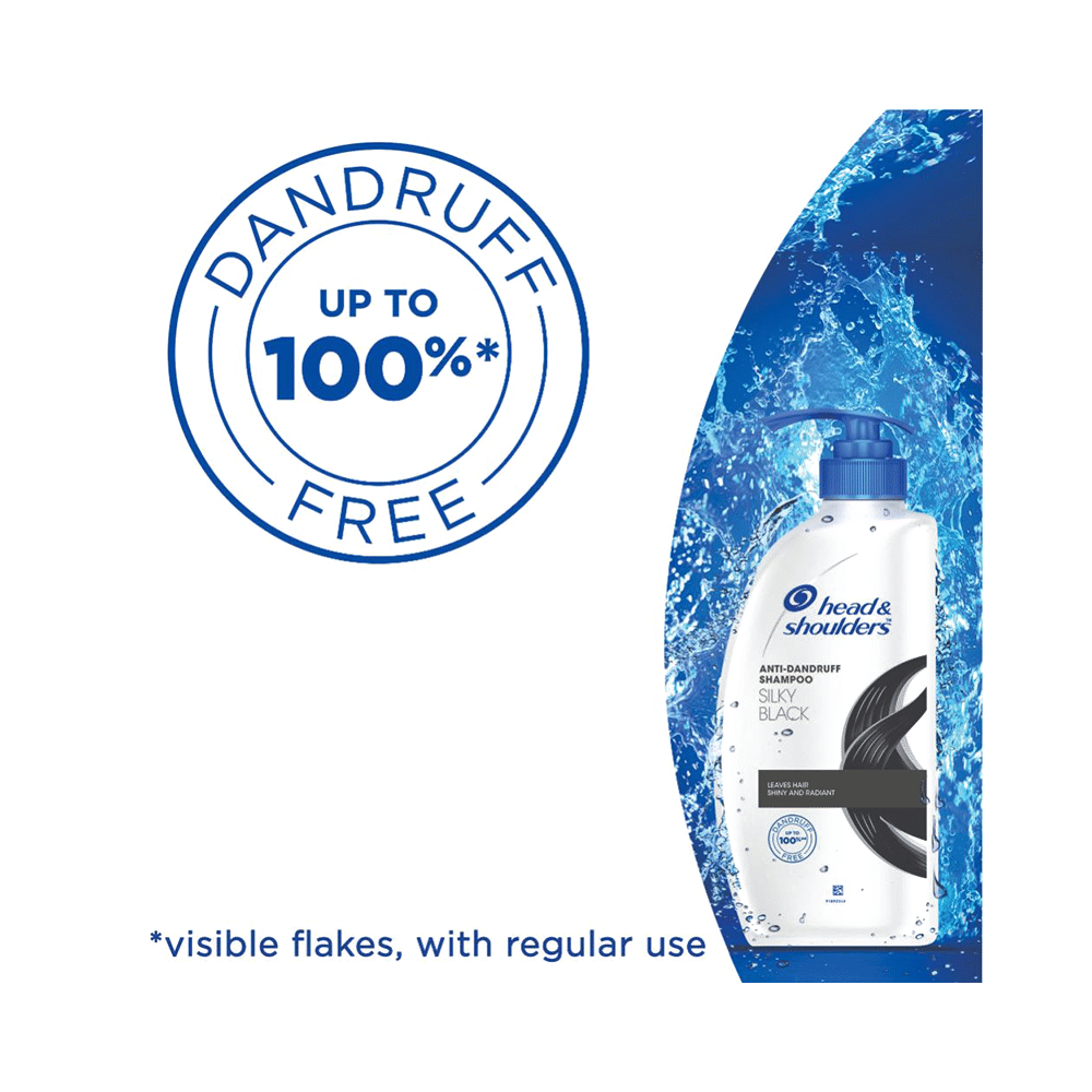 Head & Shoulders Silky Black Anti-Dandruff Shampoo | For Hair Care - Image 6