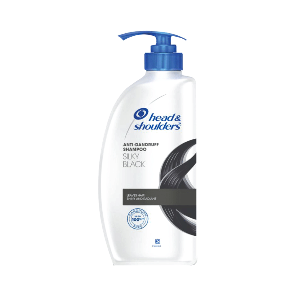 Head & Shoulders Silky Black Anti-Dandruff Shampoo | For Hair Care - Image 1