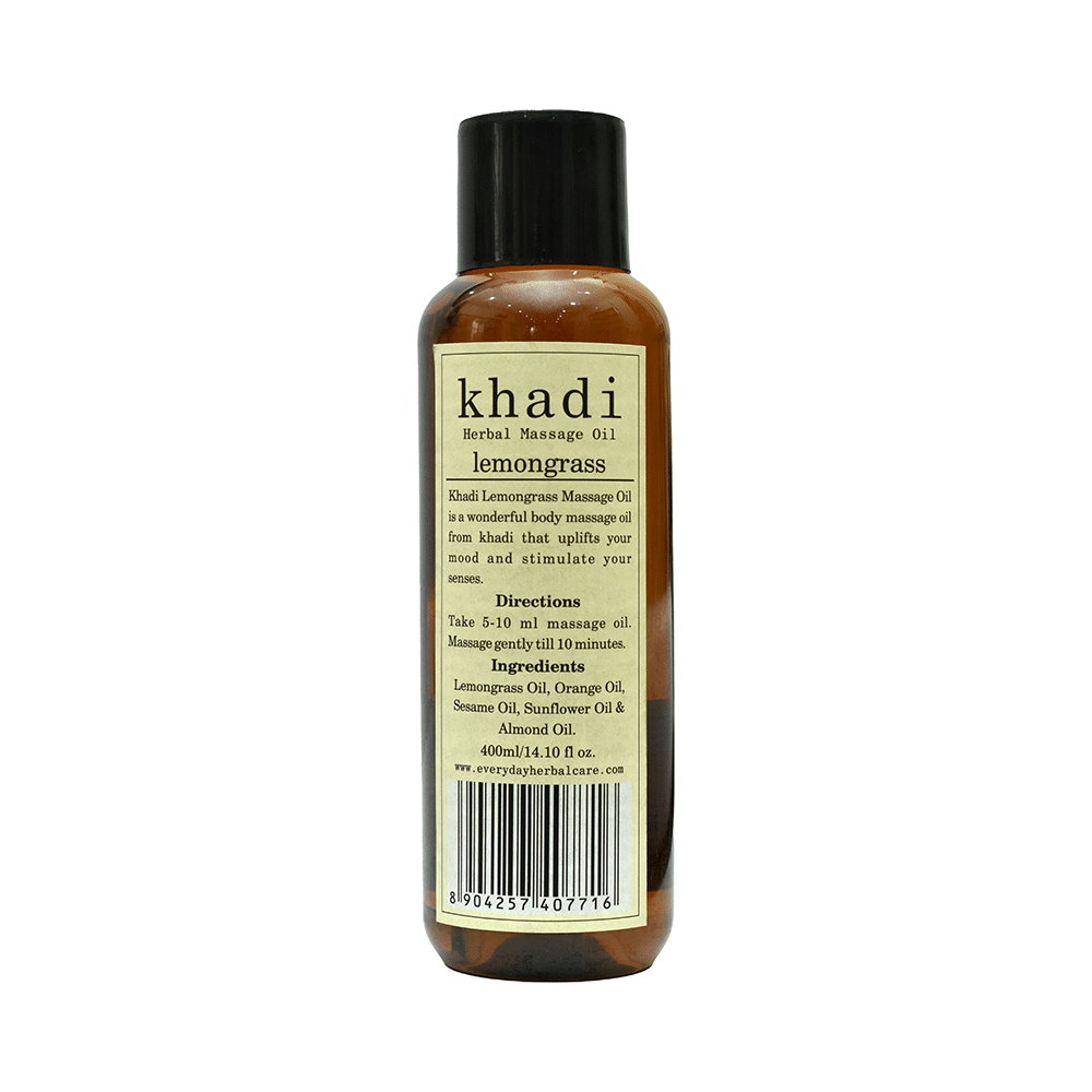 Khadi Herbal Massage Oil Lemongrass