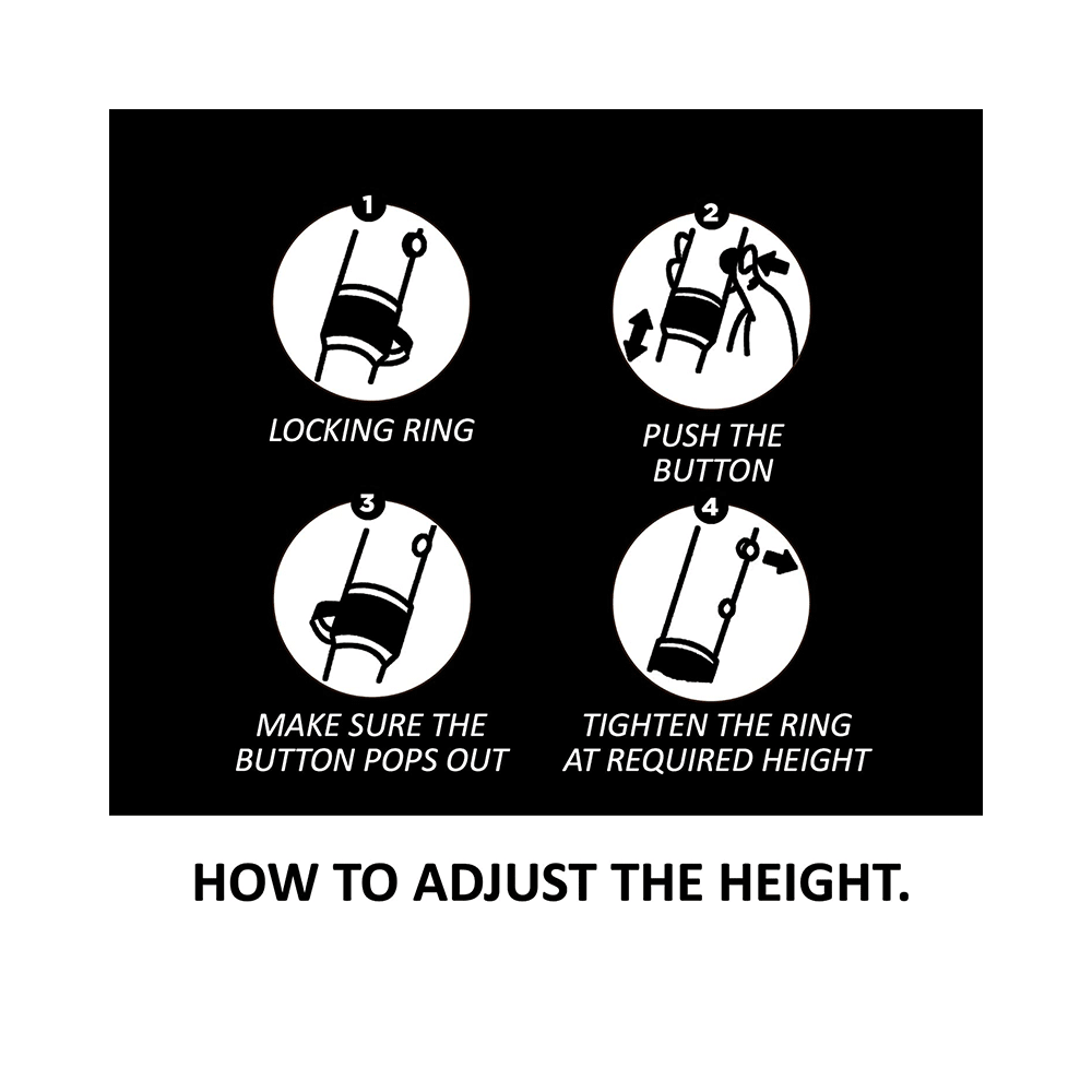 Entros KL 920 L Height Adjustable Walking Stick Black - Image 5