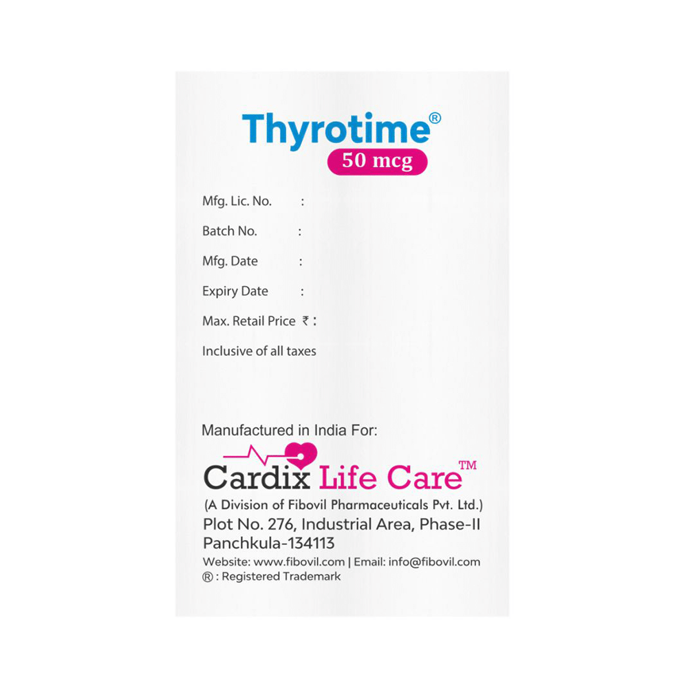 Thyrotime 50mcg Tablet - Image 3