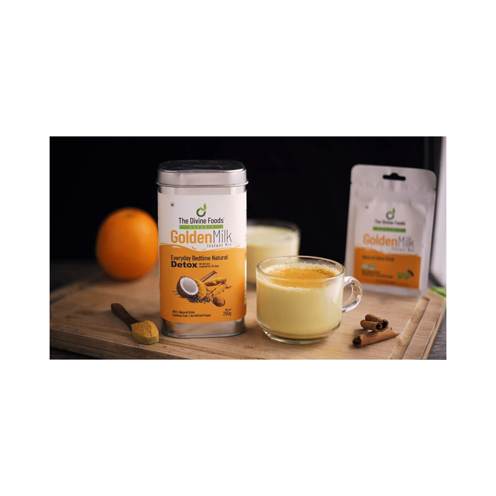 The Divine Foods Organic Golden Milk Instant Mix Powder - Image 4