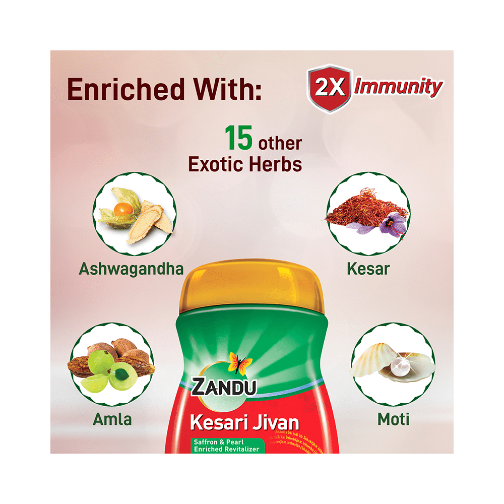 Zandu Kesari Jivan Chyawanprash | For Immunity, Strength, Stamina & Bone Health - Image 6