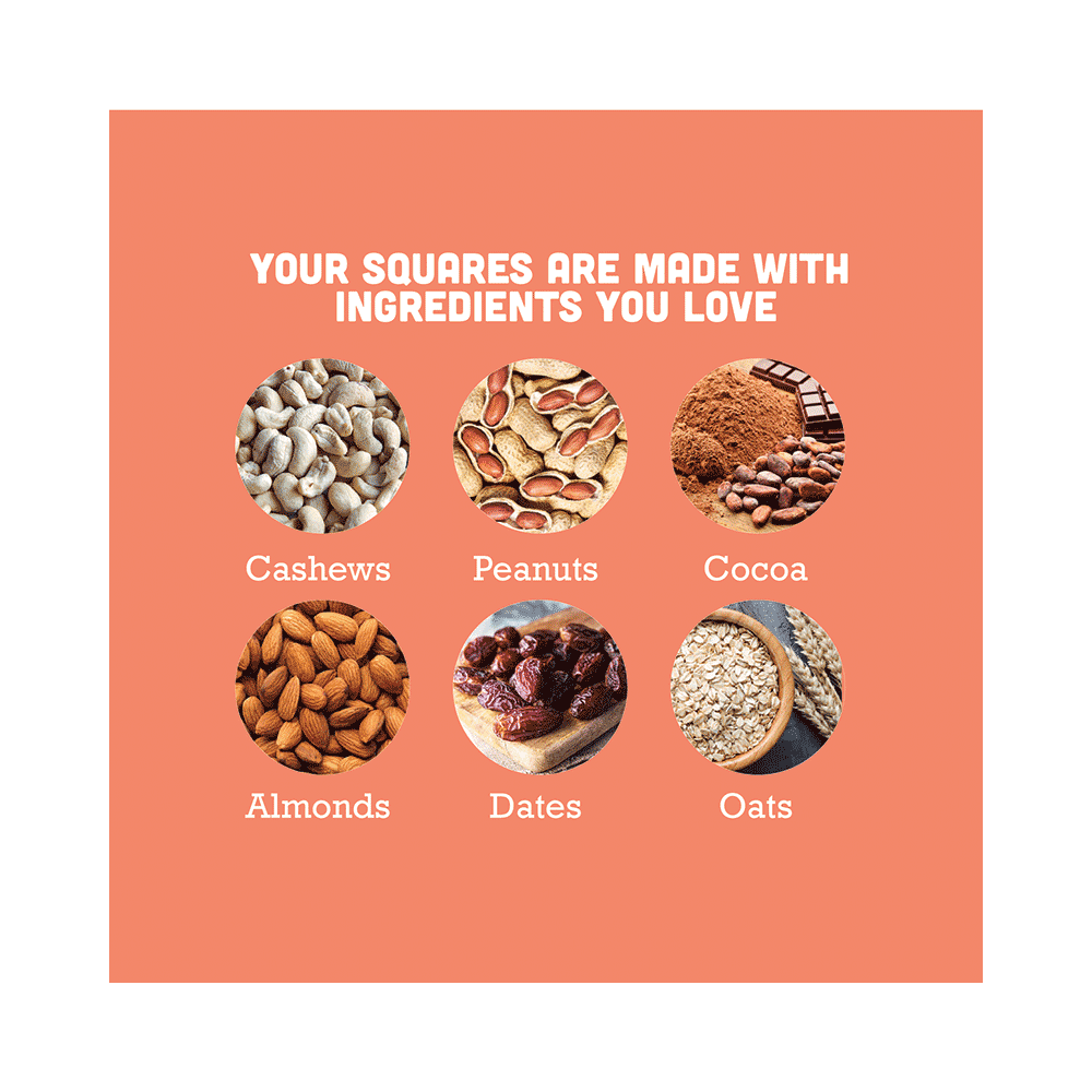 Gladful Cocoa & Peanut Date Nut Squares (20gm Each) - Image 4