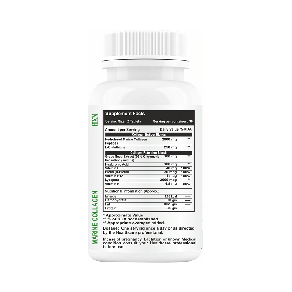 HXN Sugar Free Marine Collagen Tablet (60 Each) - Image 2