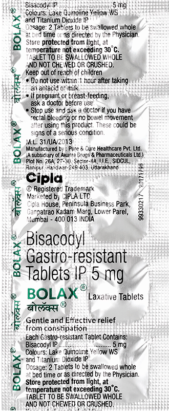 BO Lax 5mg Tablet - Image 2