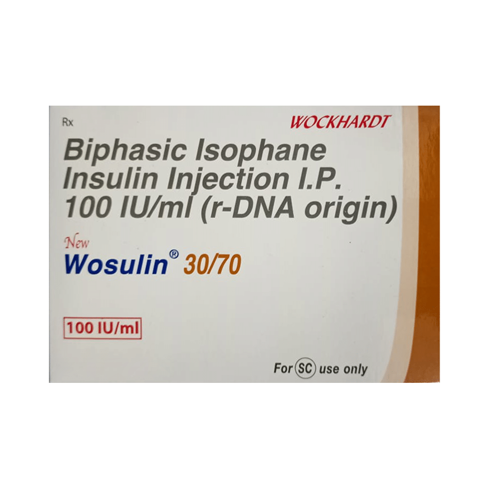 New Wosulin 30/70 100IU/ml Injection 3ml - Image 1