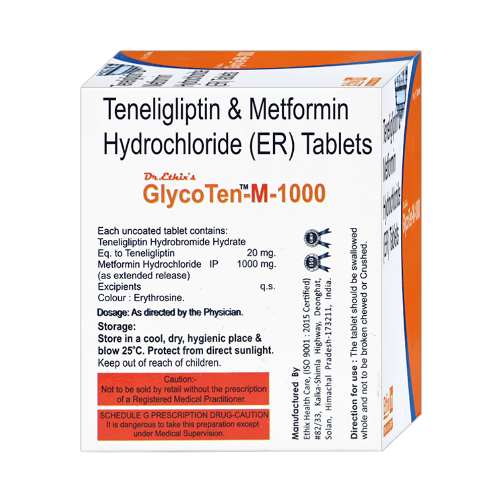 Glycoten-M 1000 Tablet ER - Image 2