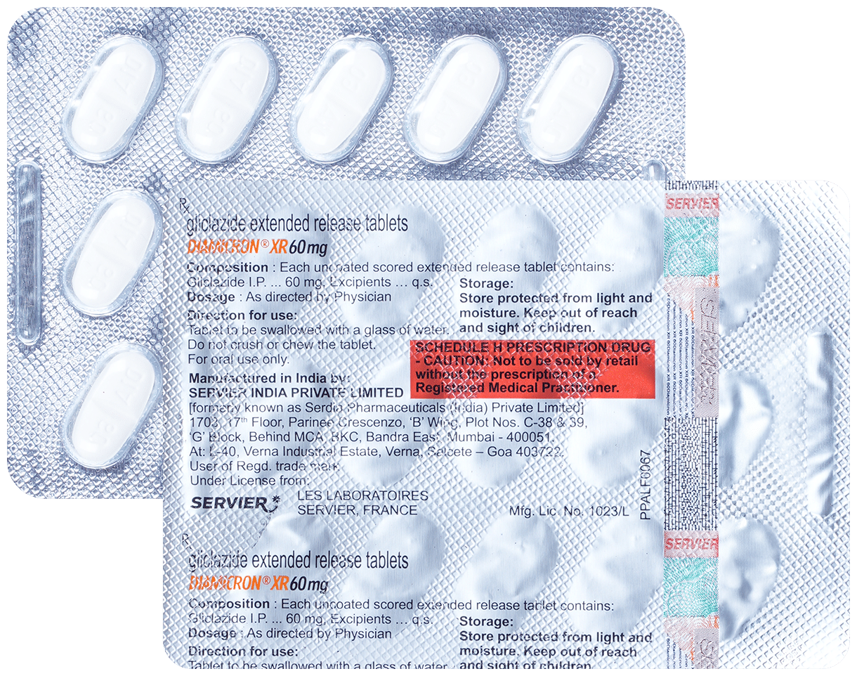 Diamicron XR 60mg Tablet