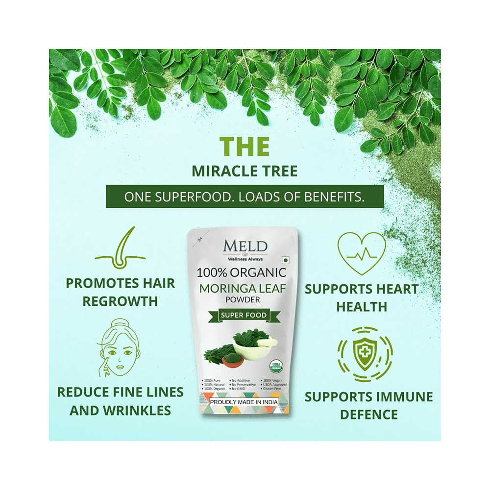 Meld wellness always 100% Organic Moringa Leaf Powder - Image 11