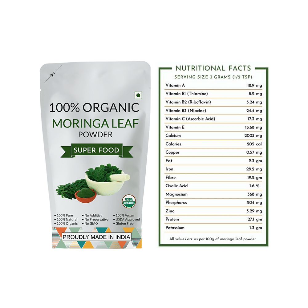 Meld wellness always 100% Organic Moringa Leaf Powder - Image 3