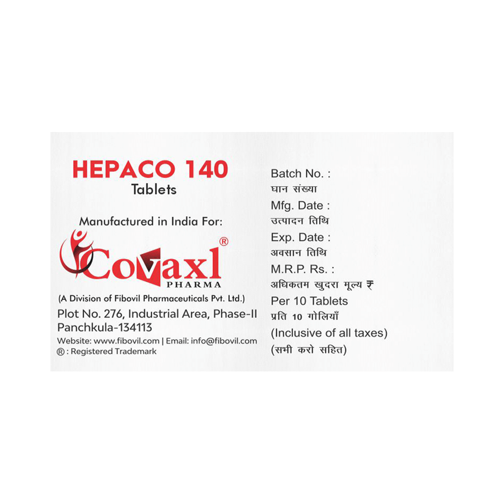 Hepaco 140 Tablet - Image 3