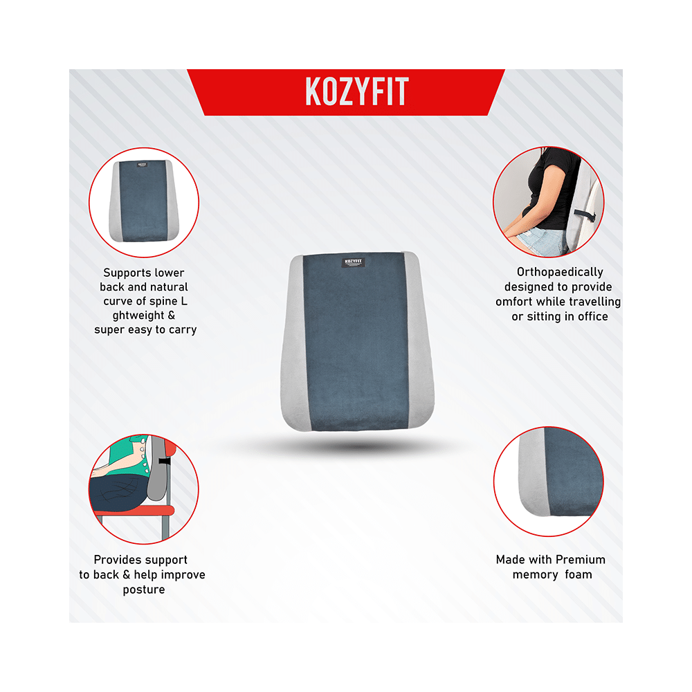 Kozyfit Smart Orthopaedic Back Rest | Pain Relief Pillow - Image 4