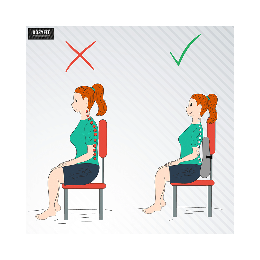 Kozyfit Smart Orthopaedic Back Rest | Pain Relief Pillow - Image 3