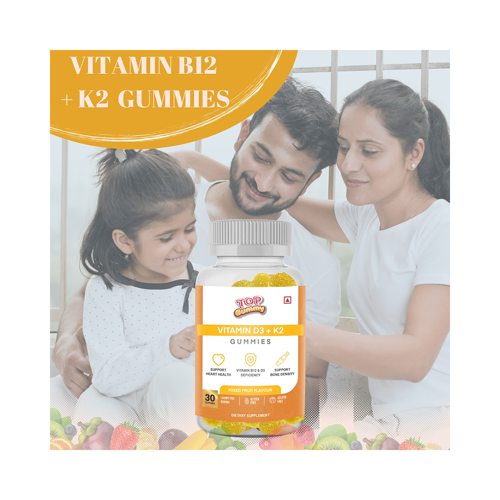 Top Gummy Vitamin D3 + K2 Gummies Mixed Fruit - Image 9