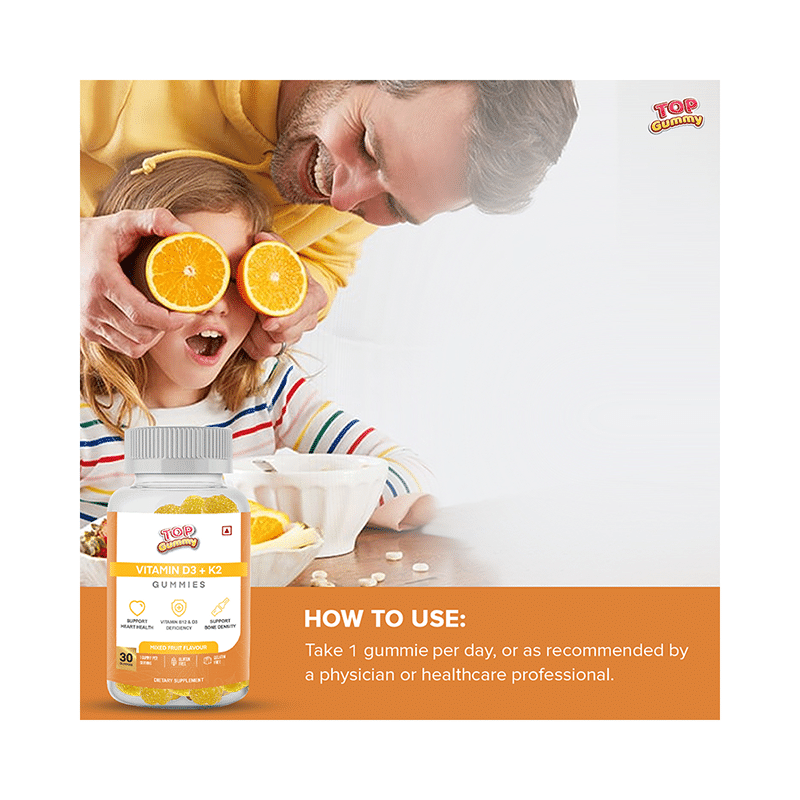 Top Gummy Vitamin D3 + K2 Gummies Mixed Fruit - Image 7