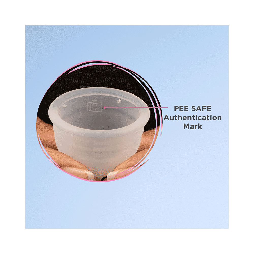 Pee Safe Reusable Menstrual Cup with Medical Grade Silicone for Women Large - Image 8