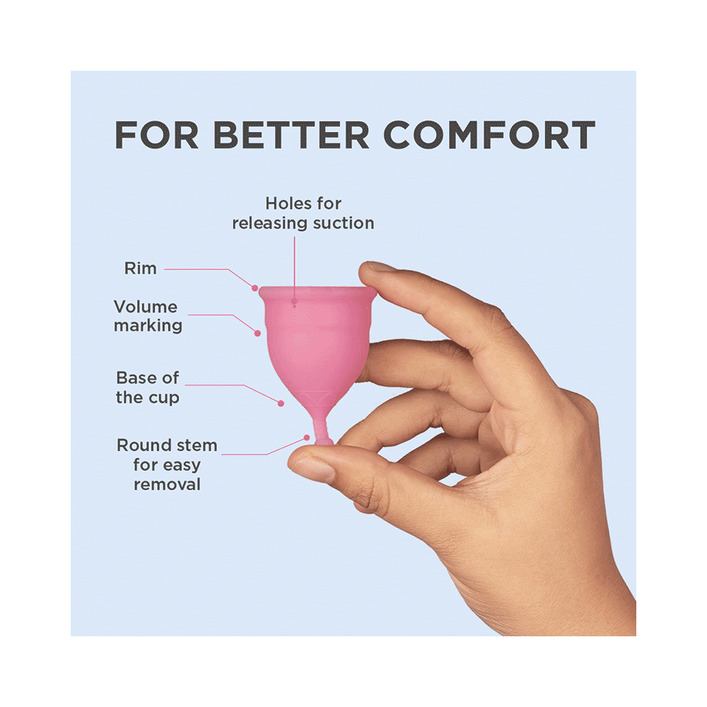 Pee Safe Reusable Menstrual Cup with Medical Grade Silicone for Women Large - Image 10