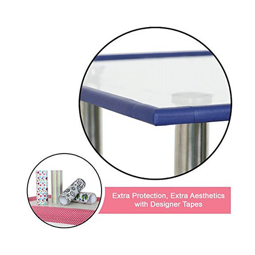 Safe-O-Kid Unique High Density L-Shaped 2mtr Long Mini 2 Edge Guard with 8 Corner Cushions Blue - Image 5