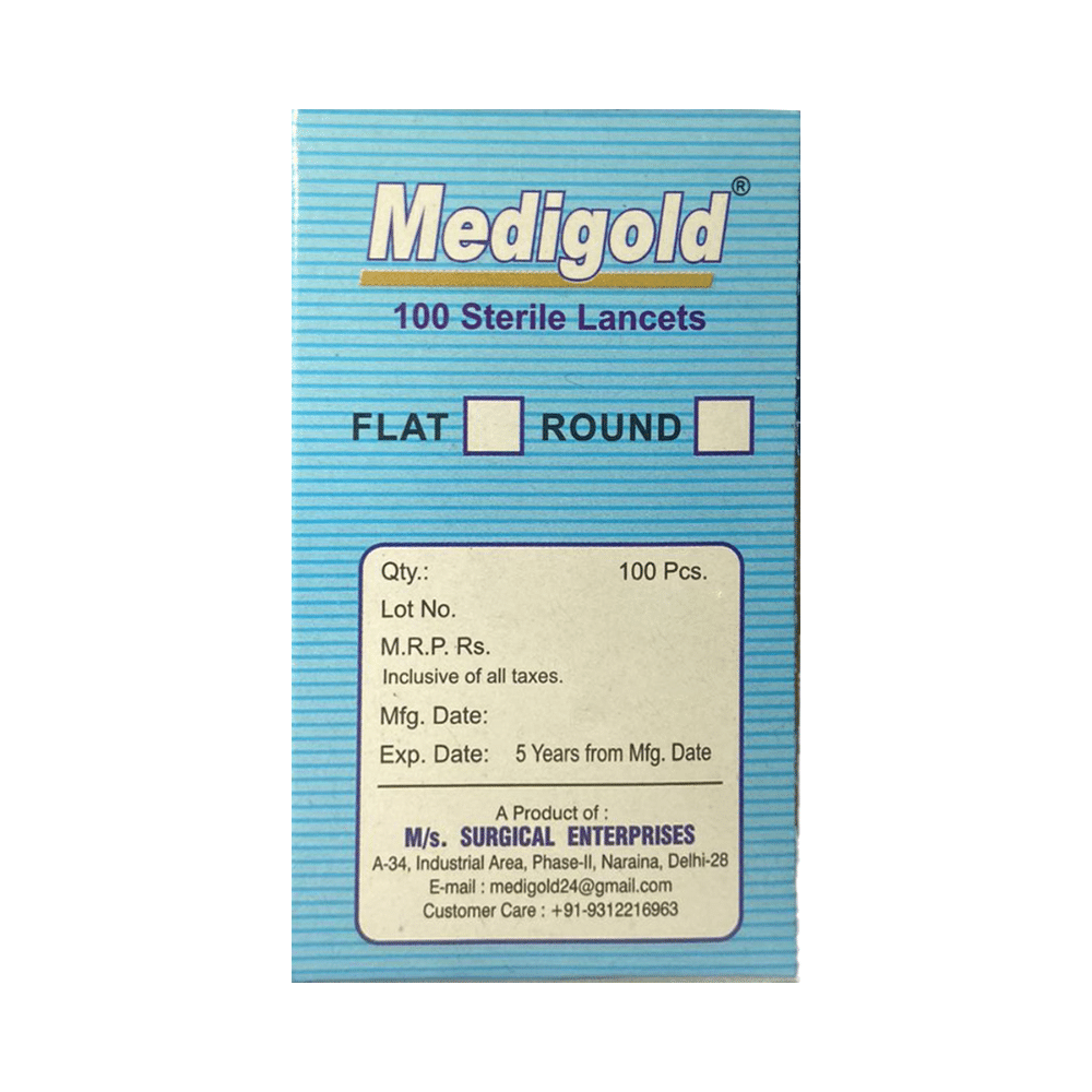 Medigold Sterile Round Blood Lancets - Image 2