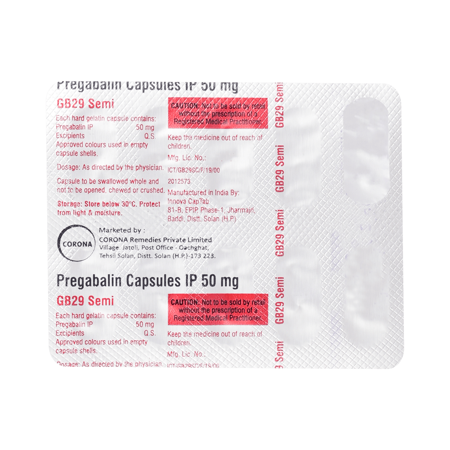 GB 29 Semi 50mg Capsule - Image 6