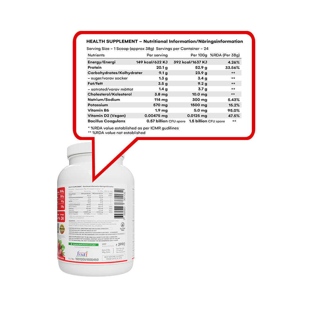 Cawells Protein Powder for Senior Citizen Strawberry - Image 4