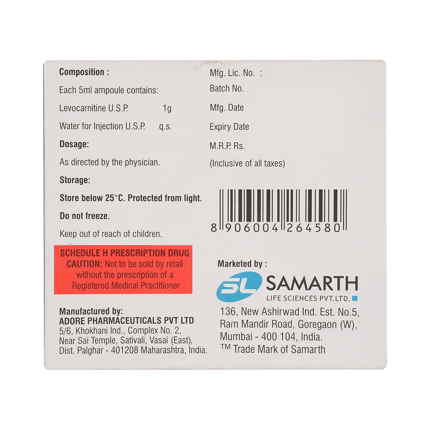 Vocartine 1gm Injection - Image 3