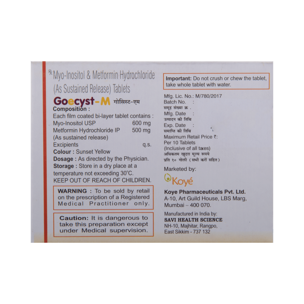 Goecyst-M Tablet SR - Image 3