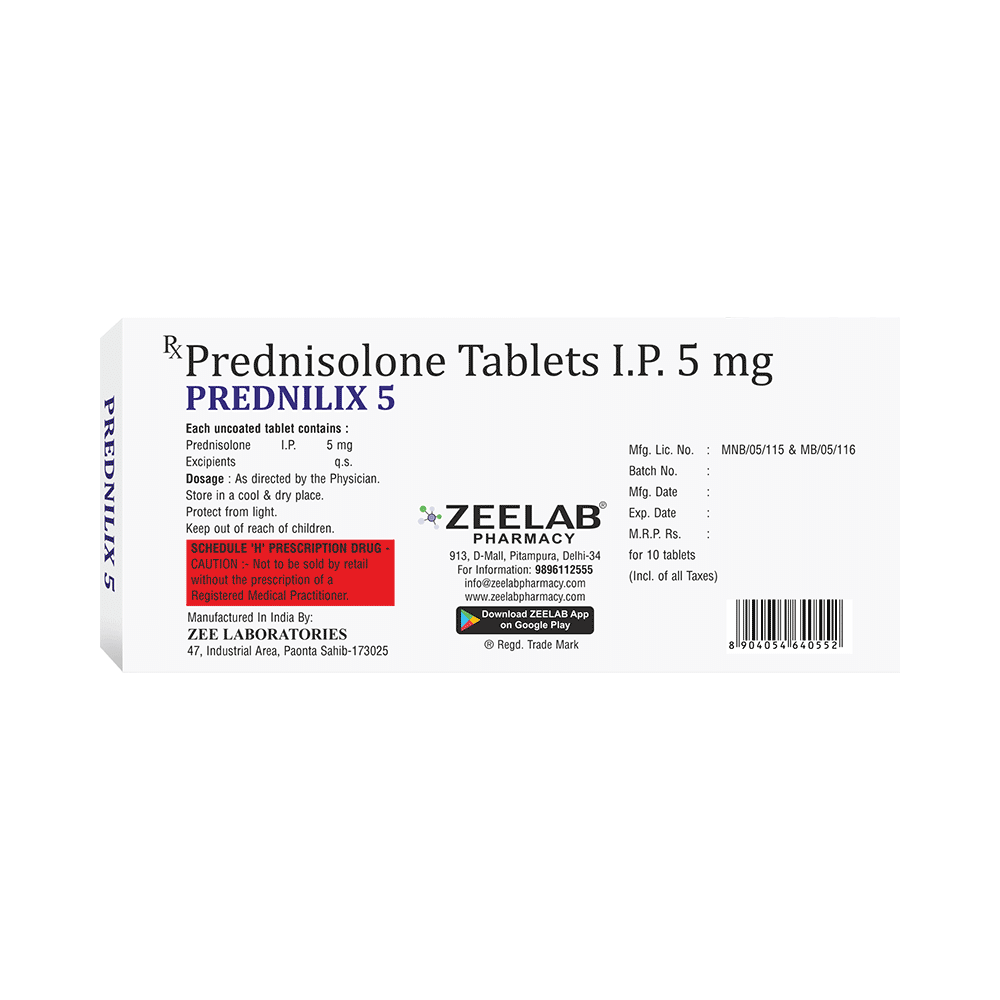 Prednilix 5 Tablet - Image 2