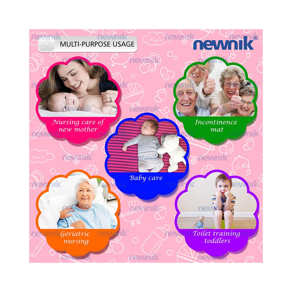 Newnik Cozymat Stripy Soft (Broad Stripes) (Size: 50cm X 70cm) Small Flamingo - Image 2