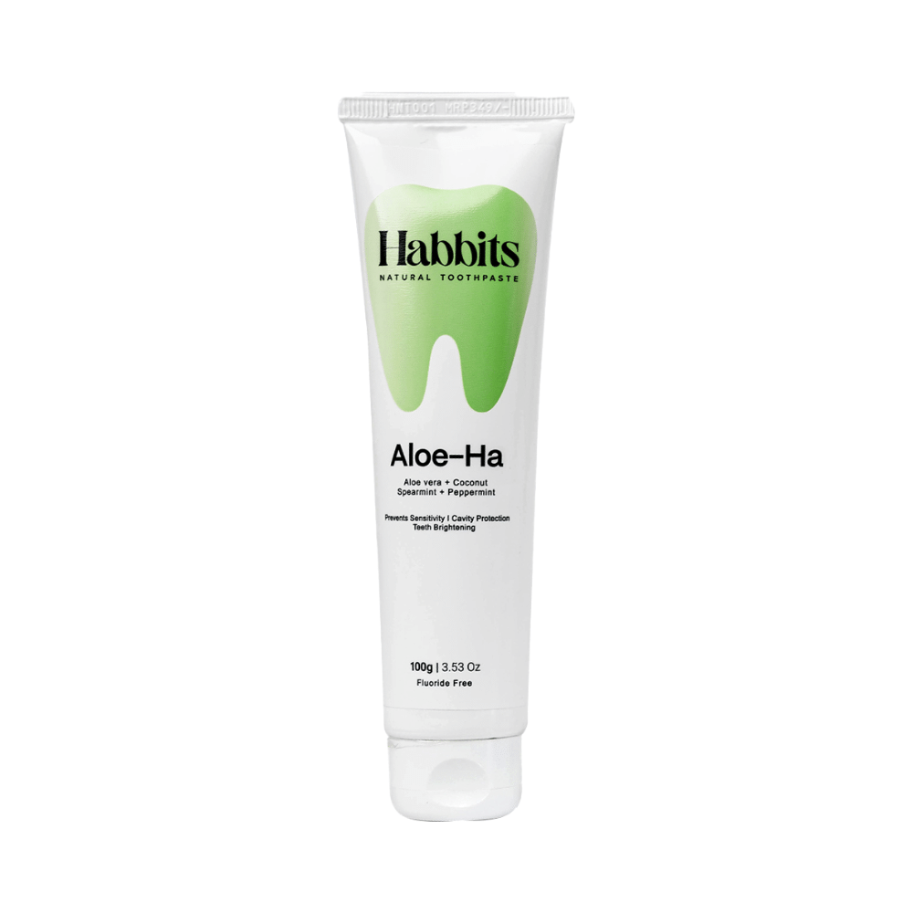 Habbits Natural Toothpaste (100gm Each) Aloe-Ha - Image 1