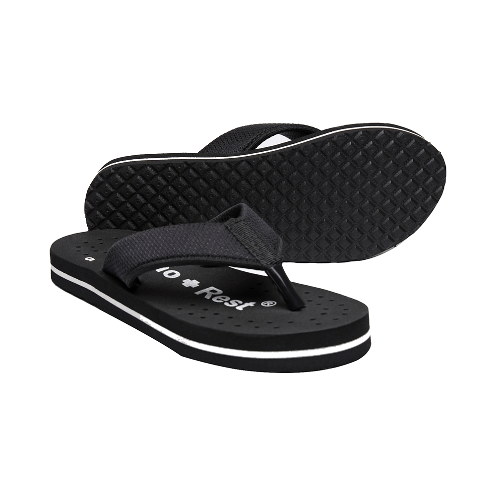 Ortho + Rest Regular Use Comfortable & Extra Soft Flip Flop Orthopedic Slippers for Women Black. 9 - Image 6