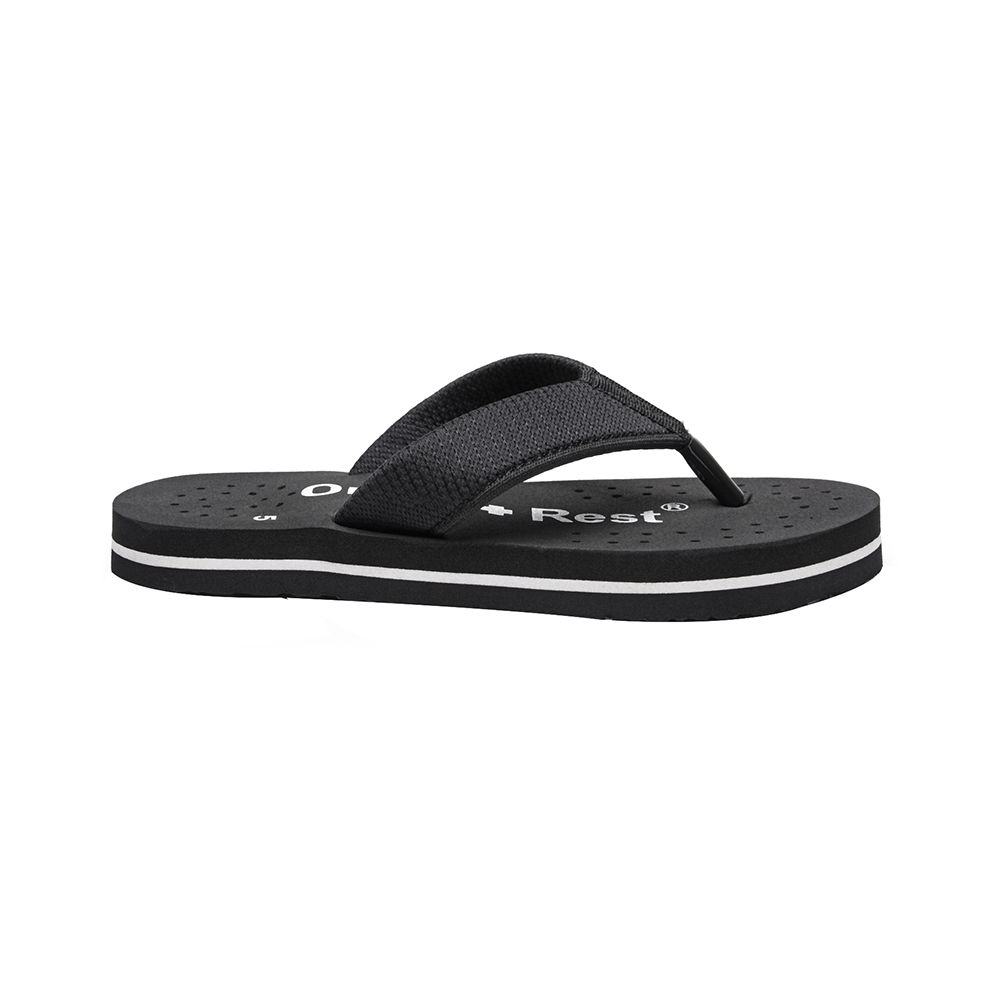 Ortho + Rest Regular Use Comfortable & Extra Soft Flip Flop Orthopedic Slippers for Women Black. 9 - Image 5
