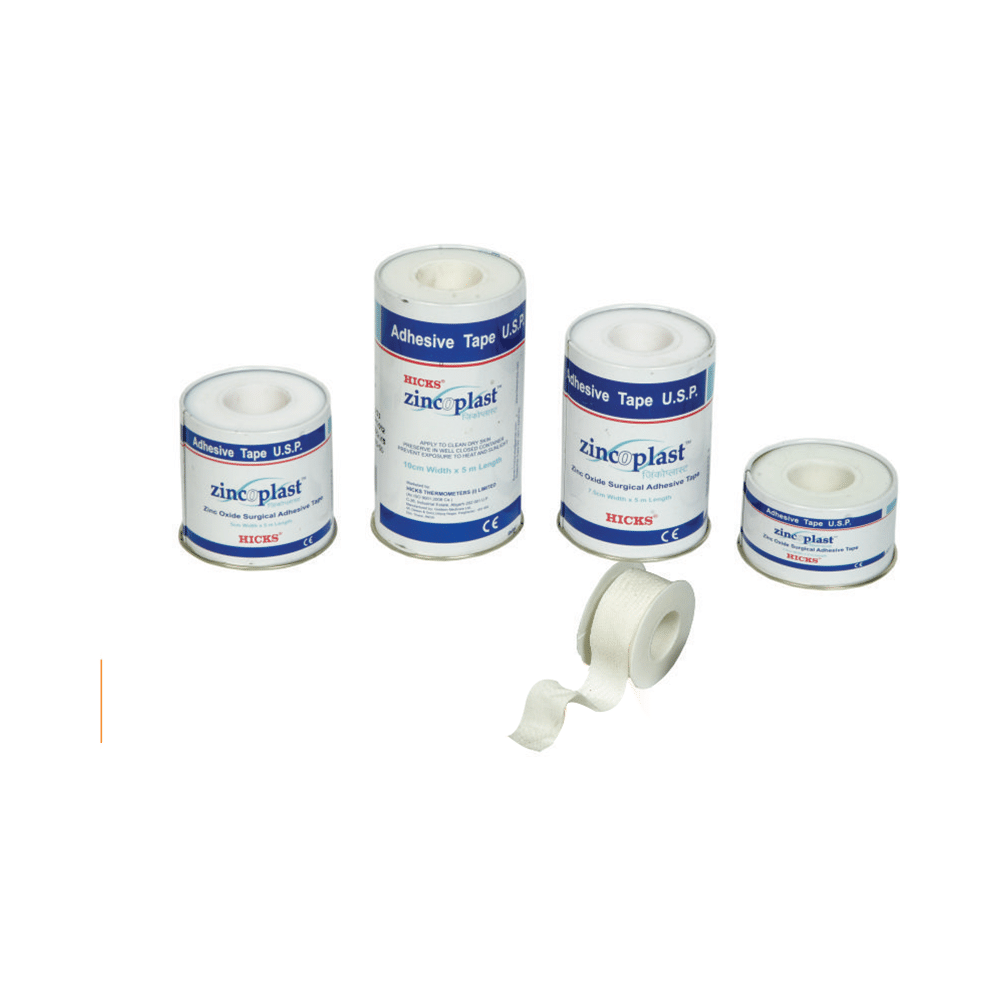 Hicks Zincoplast Zinc Oxide Surgical Adhesive Tape 7.5cm x 5m - Image 1