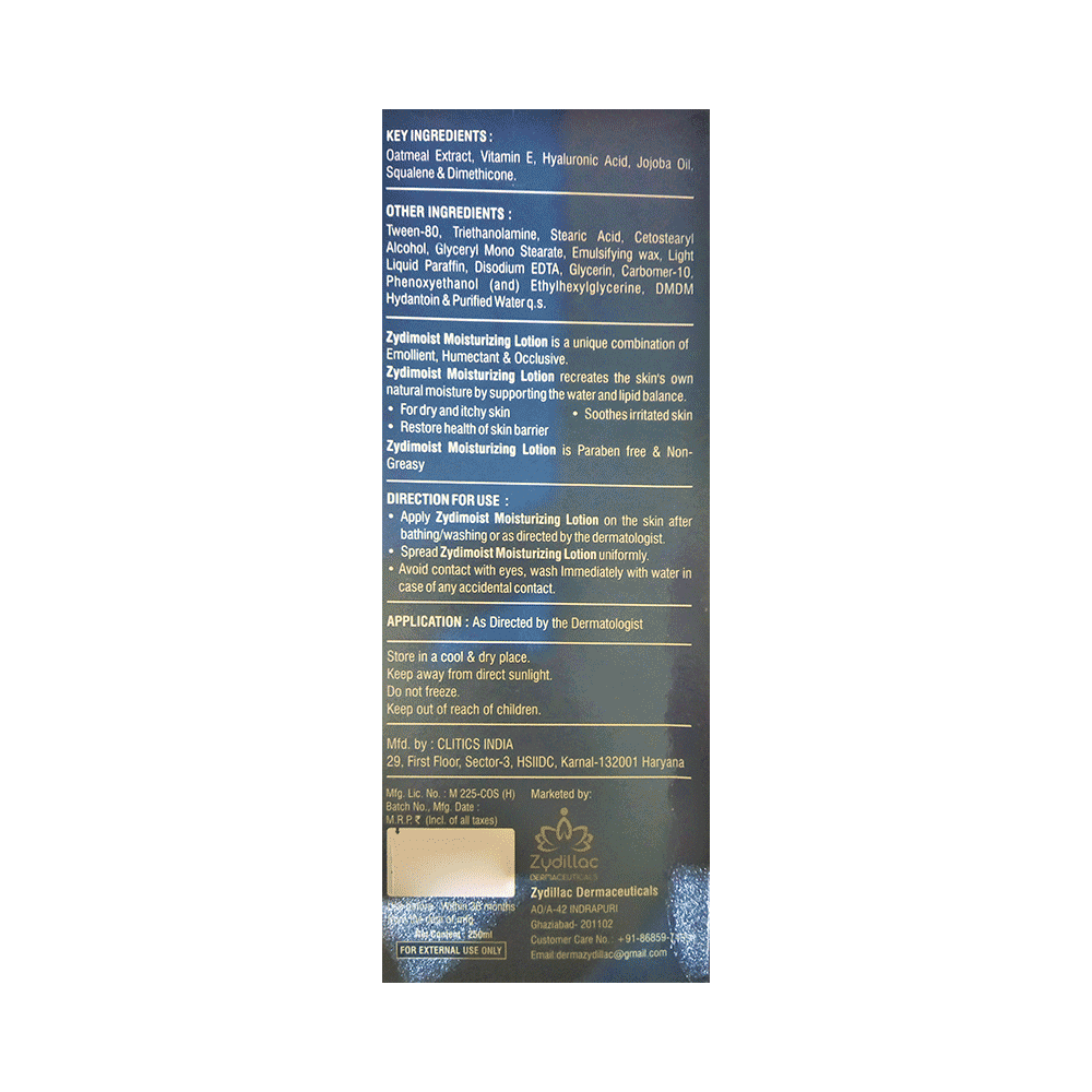 Zydimoist Moisturizing Lotion For Dry & Sensitive Skin - Image 2