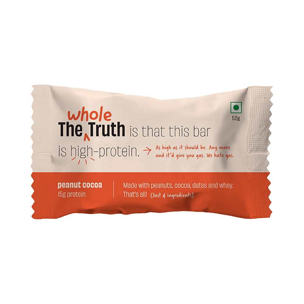 The Whole Truth Protein Bar (52gm Each) | Peanut Cocoa - Image 1