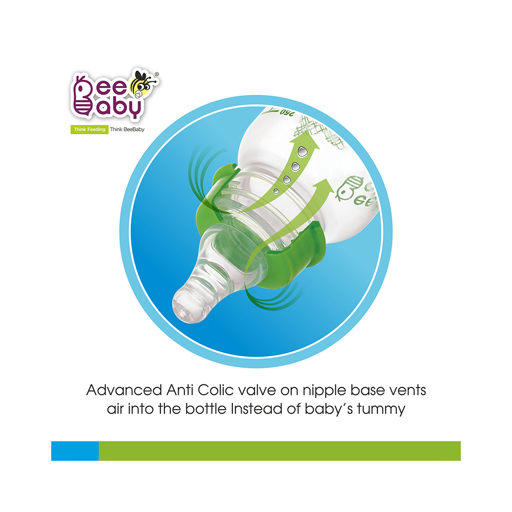BeeBaby Basic Slim Neck Baby Feeding Bottle with Anti 8 Months+ Green - Image 5