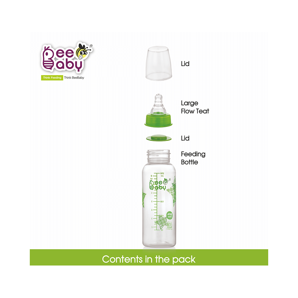 BeeBaby Basic Slim Neck Baby Feeding Bottle with Anti 8 Months+ Green - Image 7