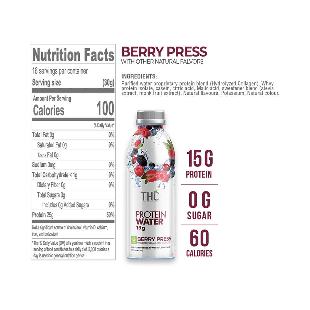 THC Protein Water Berry Press - Image 2